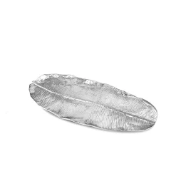 New GARDEN Banana Leaf Extra Extra Large Platter Platters|Signature Aluminum Metal