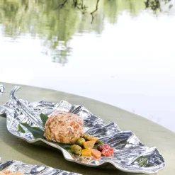 Discount GARDEN Zebra Leaf Large Platter Platters|Best Sellers