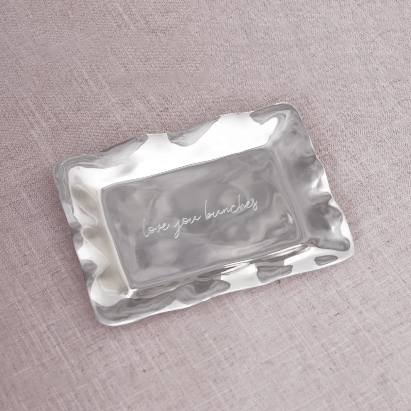 Clearance GIFTABLES Engraved Tray "love you bunches" Trays|Gifts Under $50