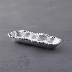 Discount GIFTABLES Organic Pearl Cracker Tray Trays|Gifts Under $50