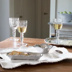 Discount GIFTABLES Organic Pearl Cracker Tray Trays|Gifts Under $50