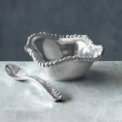 Sale GIFTABLES Organic Pearl Petit Bowl with Spoon Bowls|Best Sellers