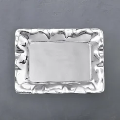 GIFTABLES Organic Pearl Rectangular Engraved Tray - Friends till the e View All Organic Pearl|Trays