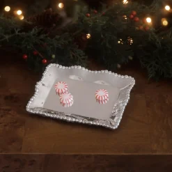 GIFTABLES Organic Pearl Rectangular Tray Trays|Best Sellers
