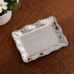 Clearance GIFTABLES Organic Pearl Rectangular Engraved Tray 