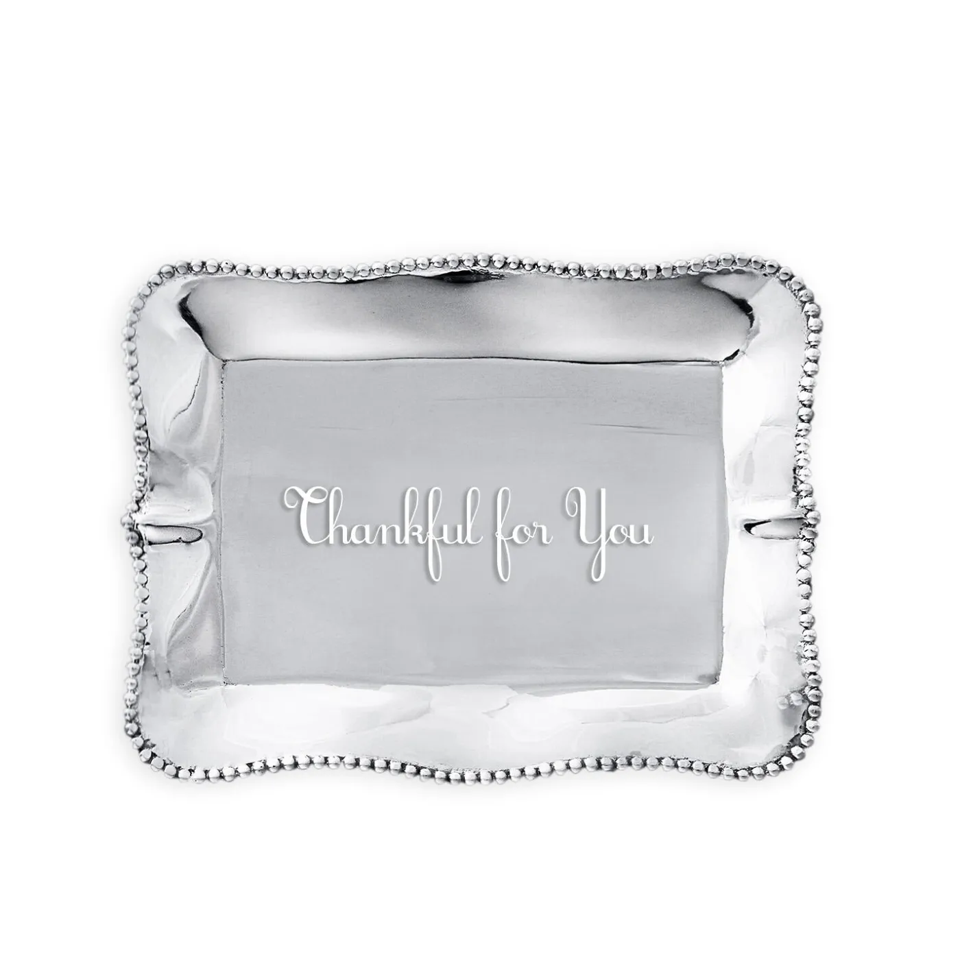Best GIFTABLES Pearl Denisse Rectangular Engraved Tray - Thankful for You View All Pearl|PEARL Denise