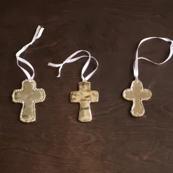 Outlet GIFTABLES Sierra Modern Princess Cross Ornament (Shiny Gold) Crosses|Ornaments