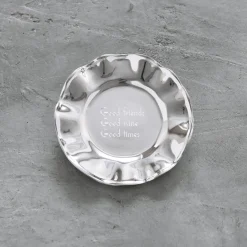 Clearance GIFTABLES Vento Wine Plate "Good friends, Good wine, Good times" Wine Coasters|Gifts For The Graduate