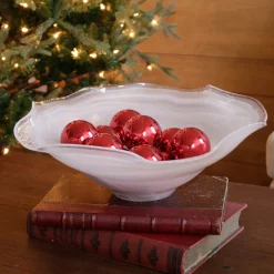 GLASS Alabaster Wave Large Bowl (White) View All Glass|Glass