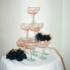 Online GLASS Aquarelle Coupe Set of 4 (Multi) GLASS Aquarelle|View All Glass