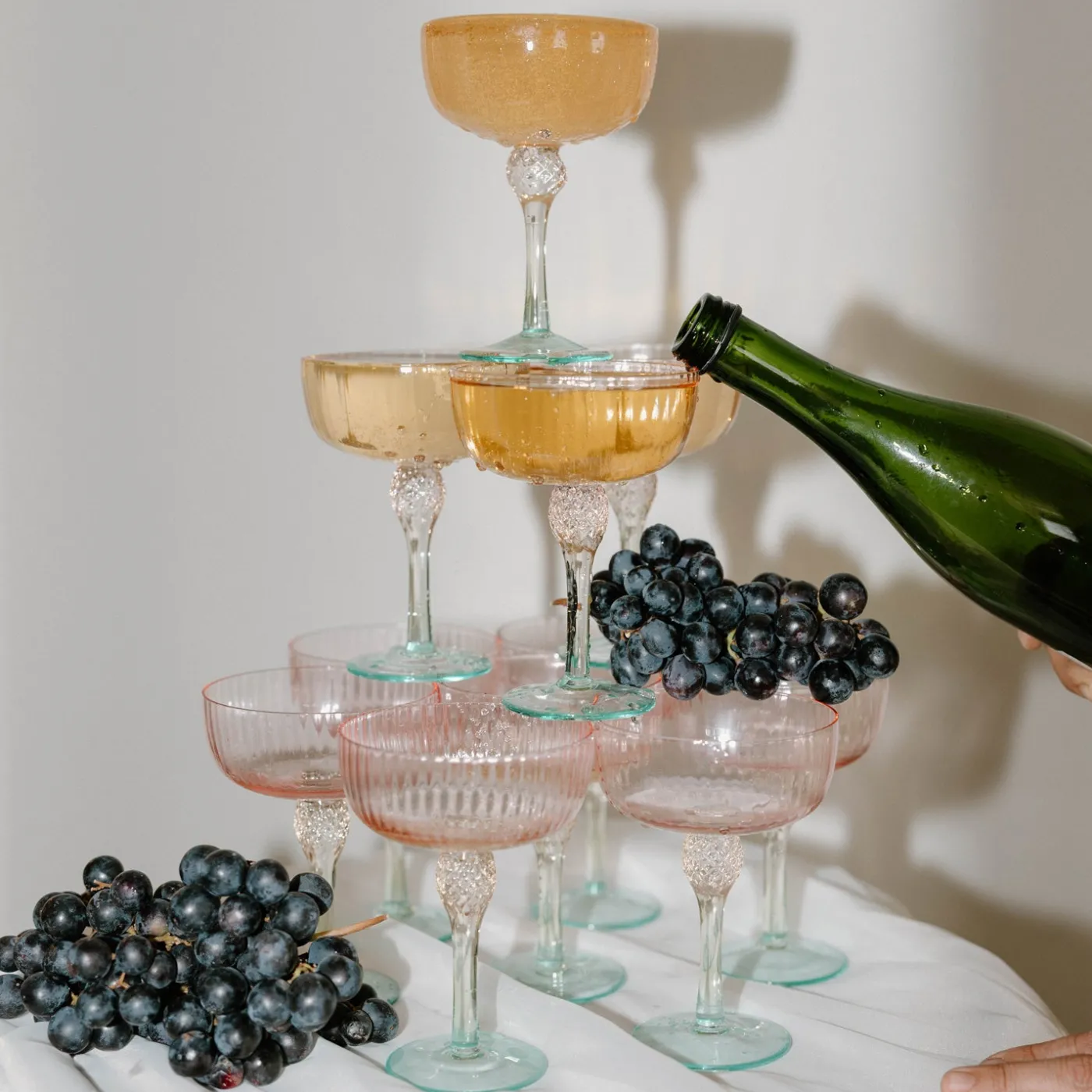 Online GLASS Aquarelle Coupe Set of 4 (Multi) GLASS Aquarelle|View All Glass