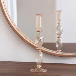 Sale GLASS Cambridge Beryl 10" Candlestick Holder Set of 2 (Champagne and G GLASS Cambridge|View All Glass