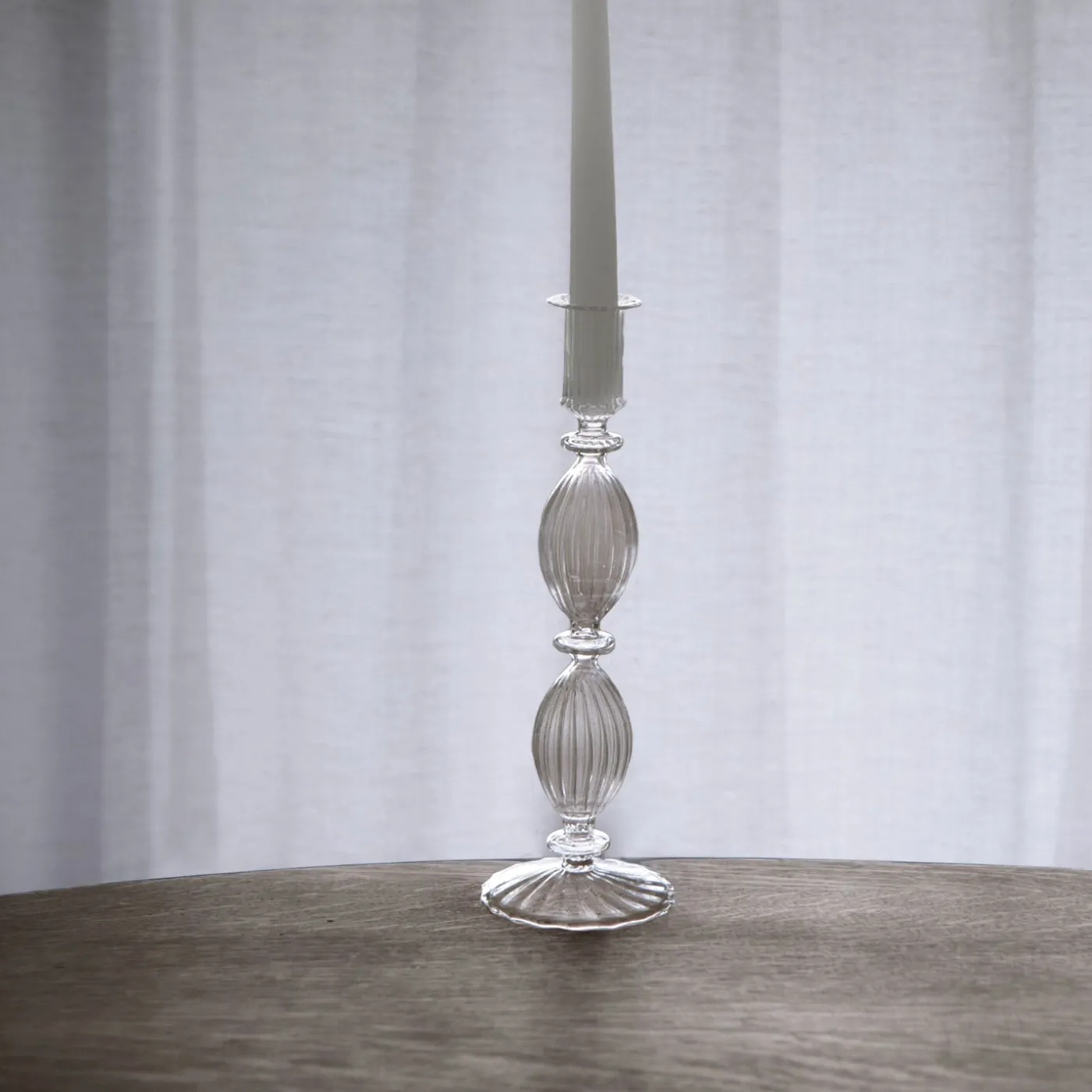 Outlet GLASS Cambridge Beryl 10" Candlestick Holder Set of 2 (Clear) GLASS Cambridge|Candlestick Holders