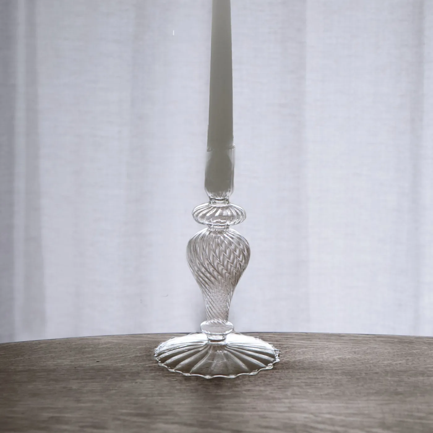 Hot GLASS Cambridge Daphne 8.5" Candlestick Holder Set of 2 (Clear) GLASS Cambridge|Candlestick Holders