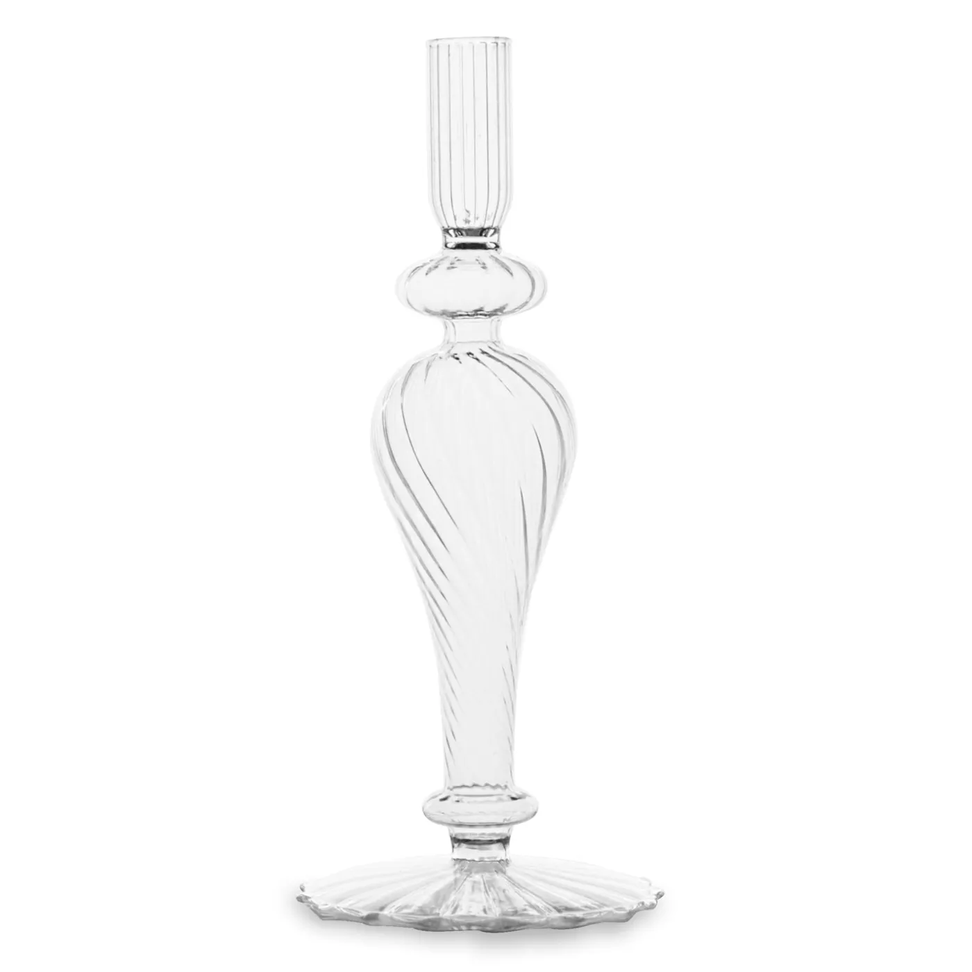 Hot GLASS Cambridge Daphne 8.5" Candlestick Holder Set of 2 (Clear) GLASS Cambridge|Candlestick Holders