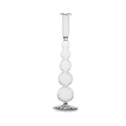 Clearance GLASS Cambridge Olivia 12" Candlestick Holder Set of 2 (Clear) GLASS Cambridge|Candlestick Holders