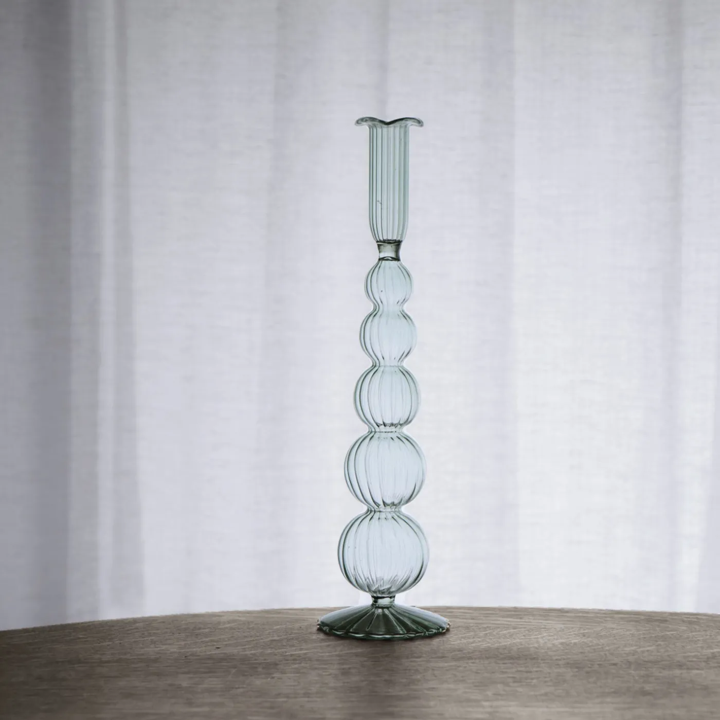 Outlet GLASS Cambridge Olivia 12" Candlestick Holder Set of 2 (Light Green) GLASS Cambridge|Candlestick Holders