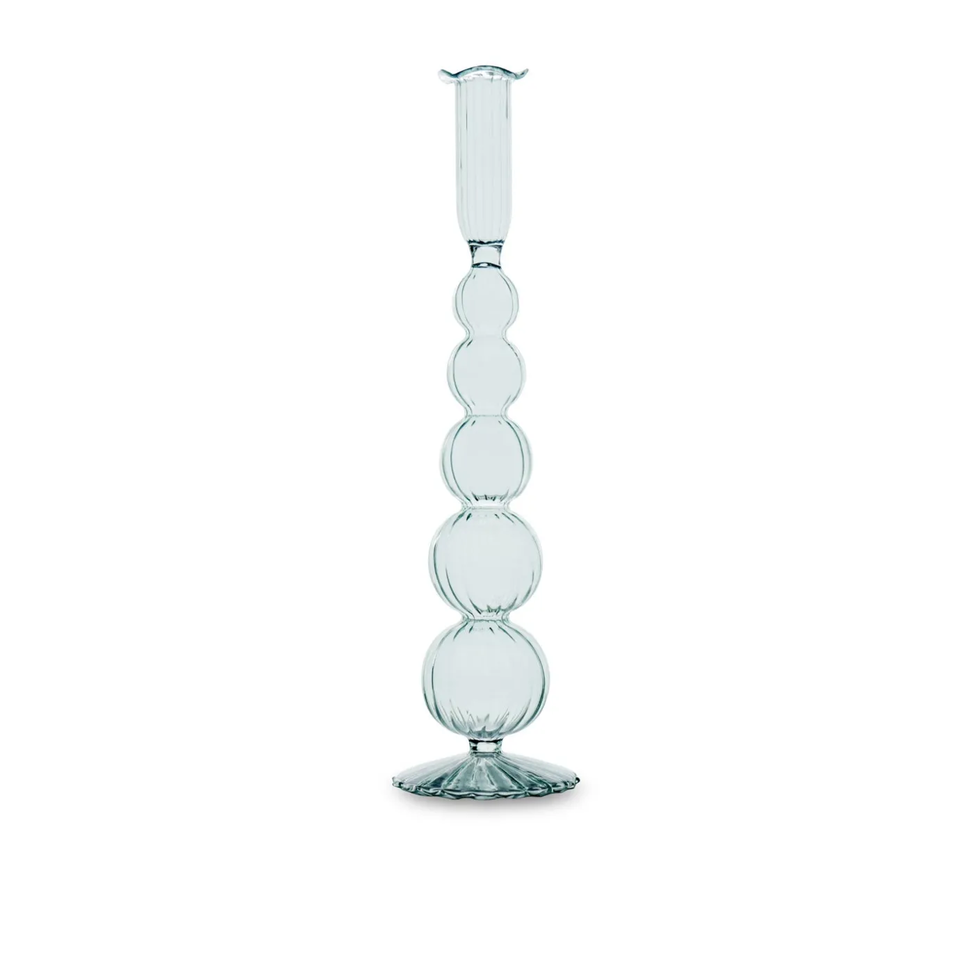 Outlet GLASS Cambridge Olivia 12" Candlestick Holder Set of 2 (Light Green) GLASS Cambridge|Candlestick Holders