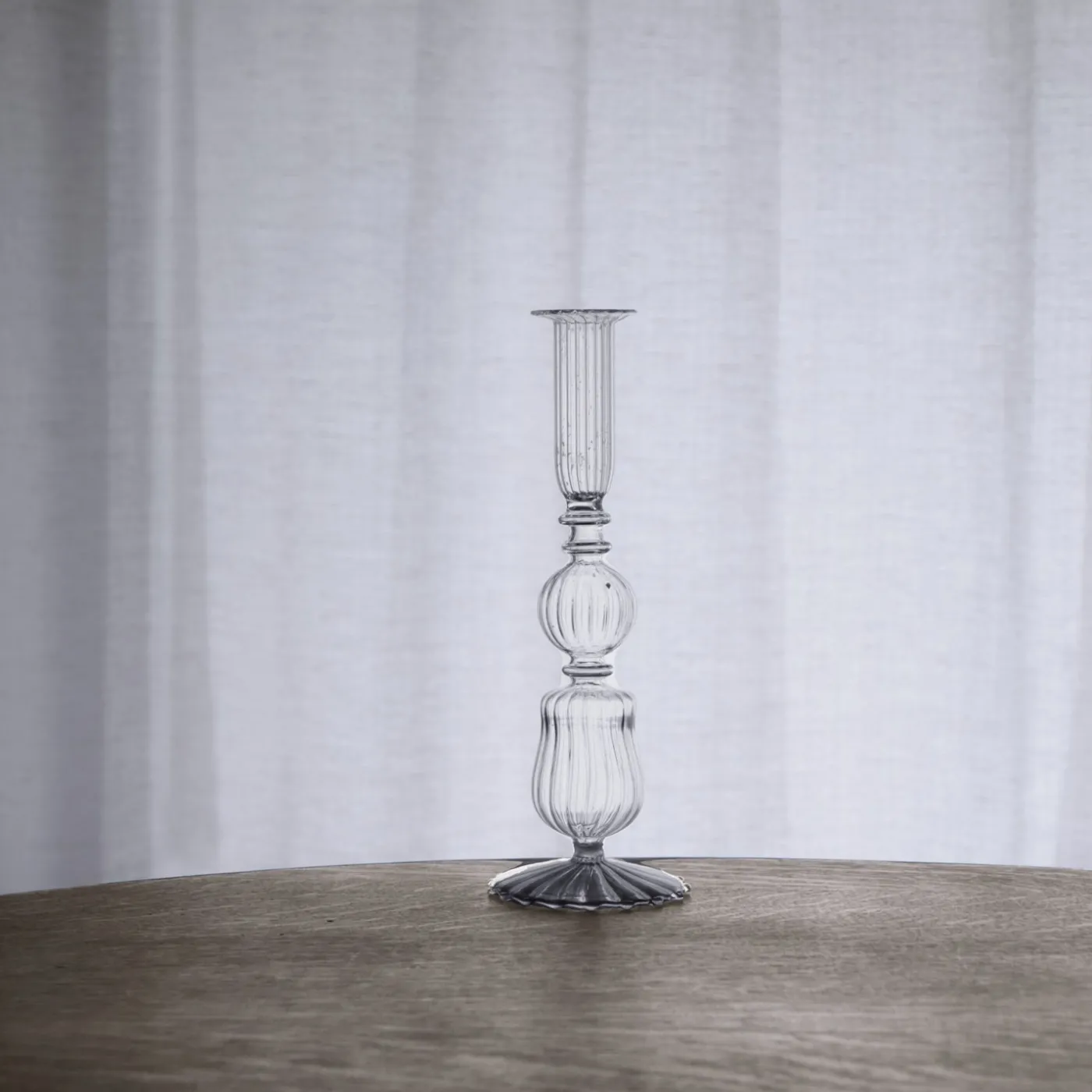 Clearance GLASS Cambridge Sophia 9" Candlestick Holder Set of 2 (Clear) GLASS Cambridge|Candlestick Holders