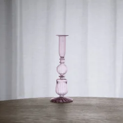 Sale GLASS Cambridge Sophia 9" Candlestick Holder Set of 2 (Light Pink) GLASS Cambridge|View All Glass