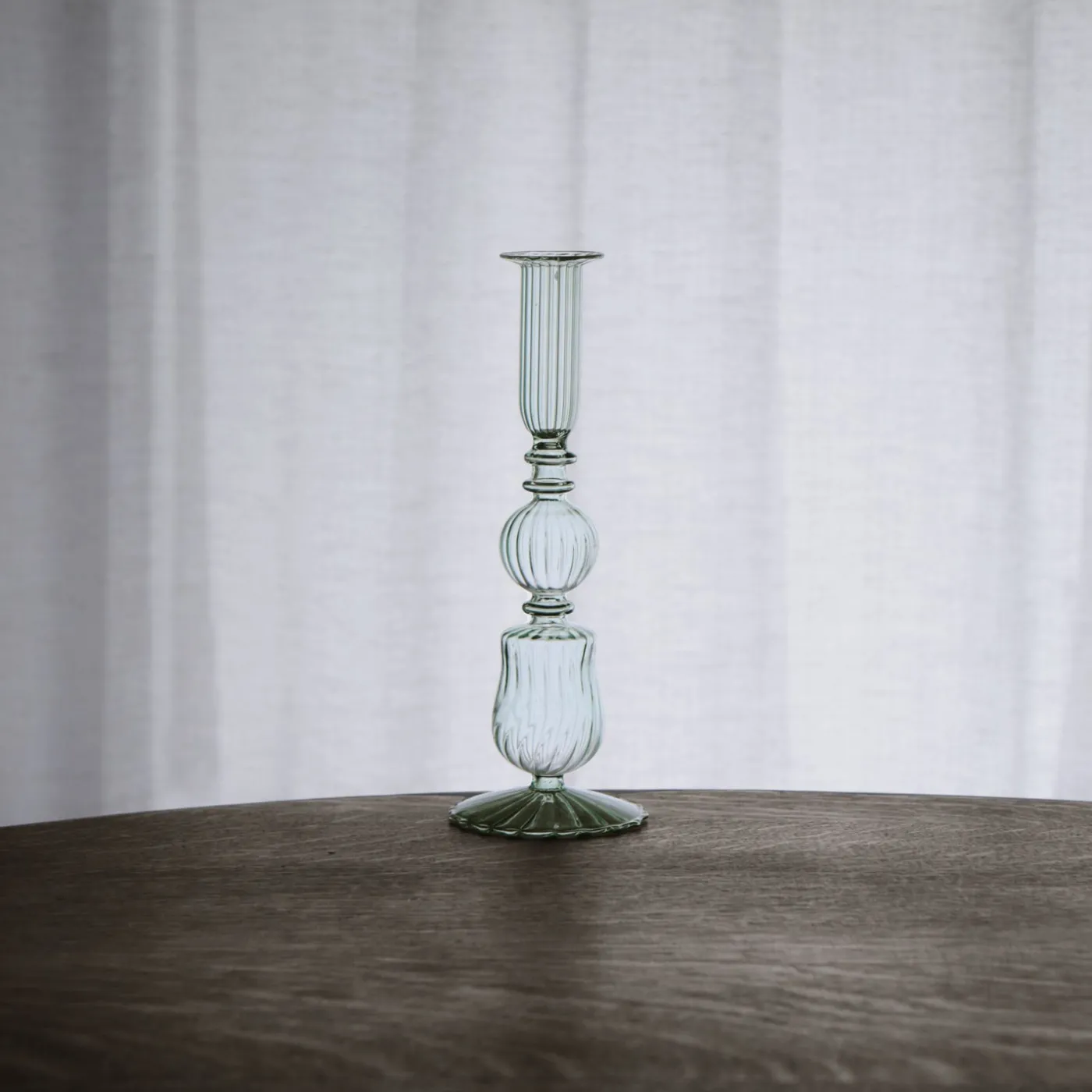 Hot GLASS Cambridge Sophia 9" Candlestick Holder Set of 2 (Light Green) GLASS Cambridge|View All Glass