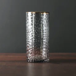 Online GLASS Croc Highball with Gold Rim Set of 4 (Smoke Grey) PIELES Croc|GLASS Croc Glass