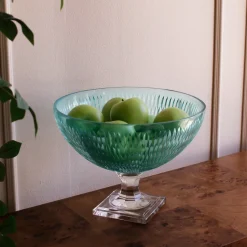 GLASS Eclat Centerpiece Pale Blue & Clear Centerpiece|Hurricanes