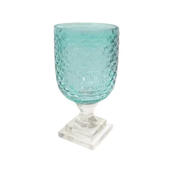 Online GLASS Eclat Small Hurricane Pale Blue & Clear Hurricanes|View All Glass