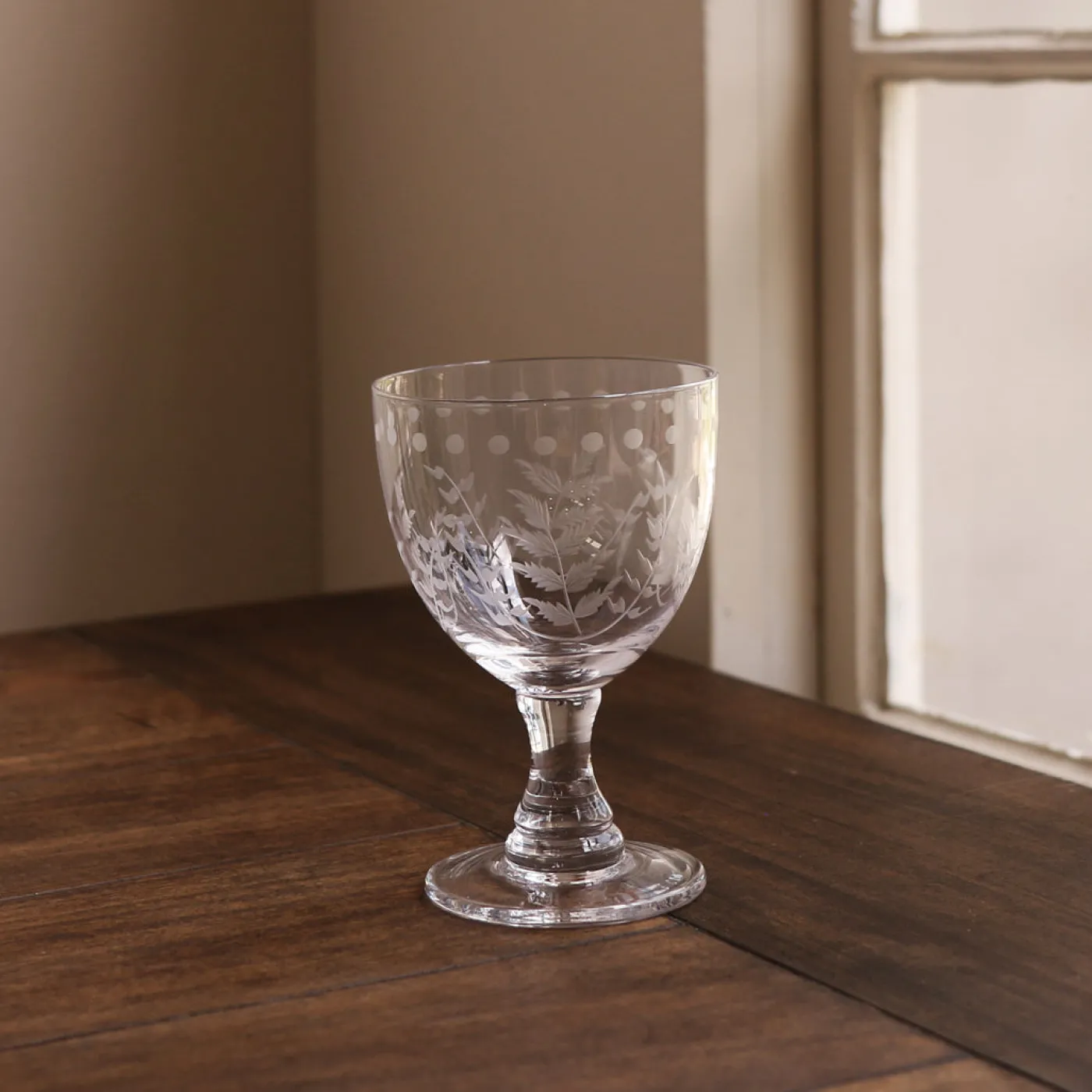 GLASS Fern with Dots All Purpose Set of 4 (Clear) View All Glass|Glass