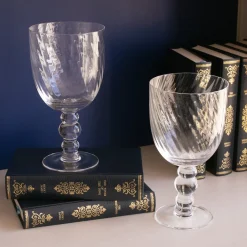 Best GLASS French Swirl All Purpose Set of 4 (Clear) Drinkware|Glassware