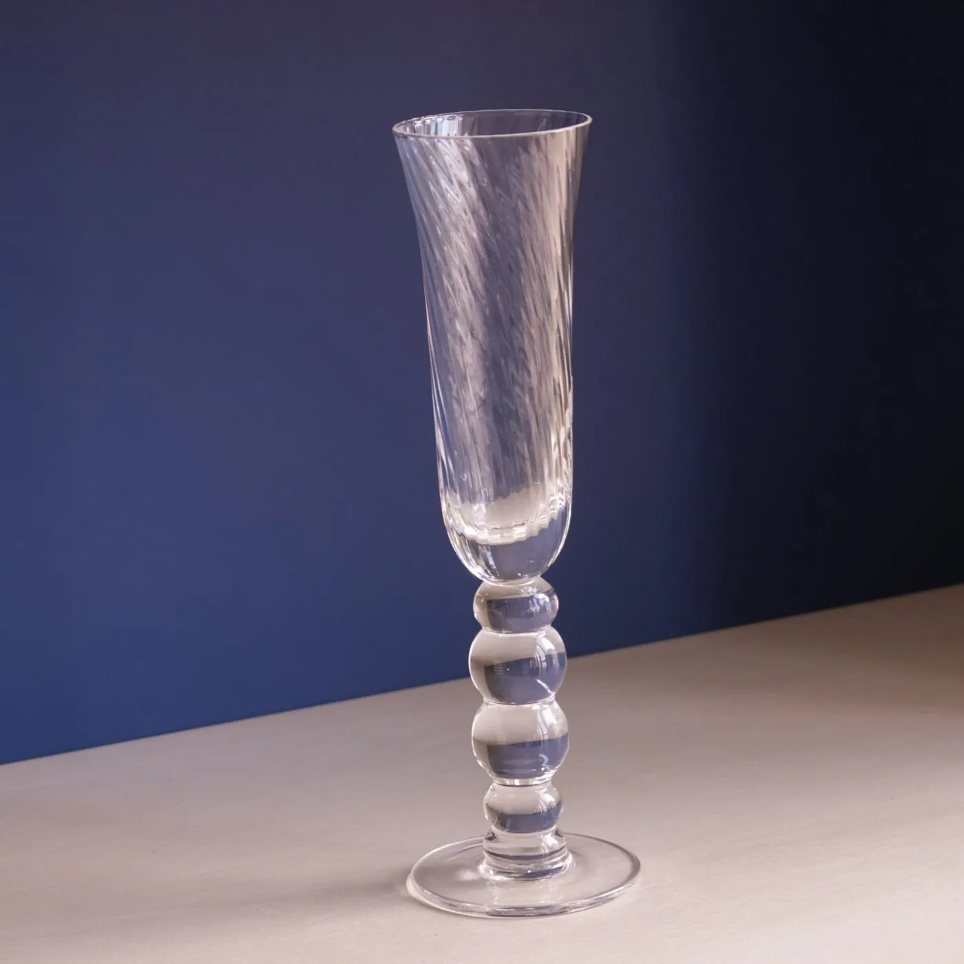 Sale GLASS French Swirl Champagne Flute Set of 4 (Clear) Drinkware|Glassware