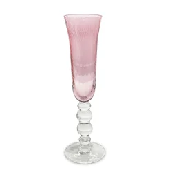 Discount GLASS French Swirl Champagne Flute Set of 4 (Pink) Drinkware|Glassware