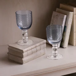 Online GLASS French Swirl Wine Set of 4 (Blue) Drinkware|Glassware