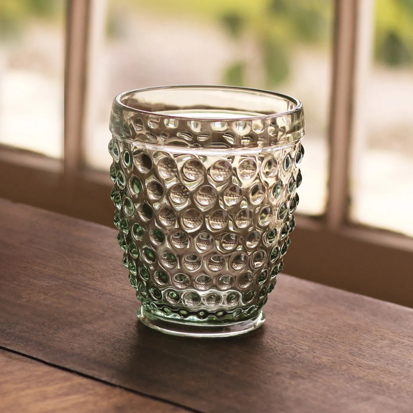 Outlet GLASS Hobnail Double Old Fashioned Set of 4 (Moss Green) View All Glass|Glass
