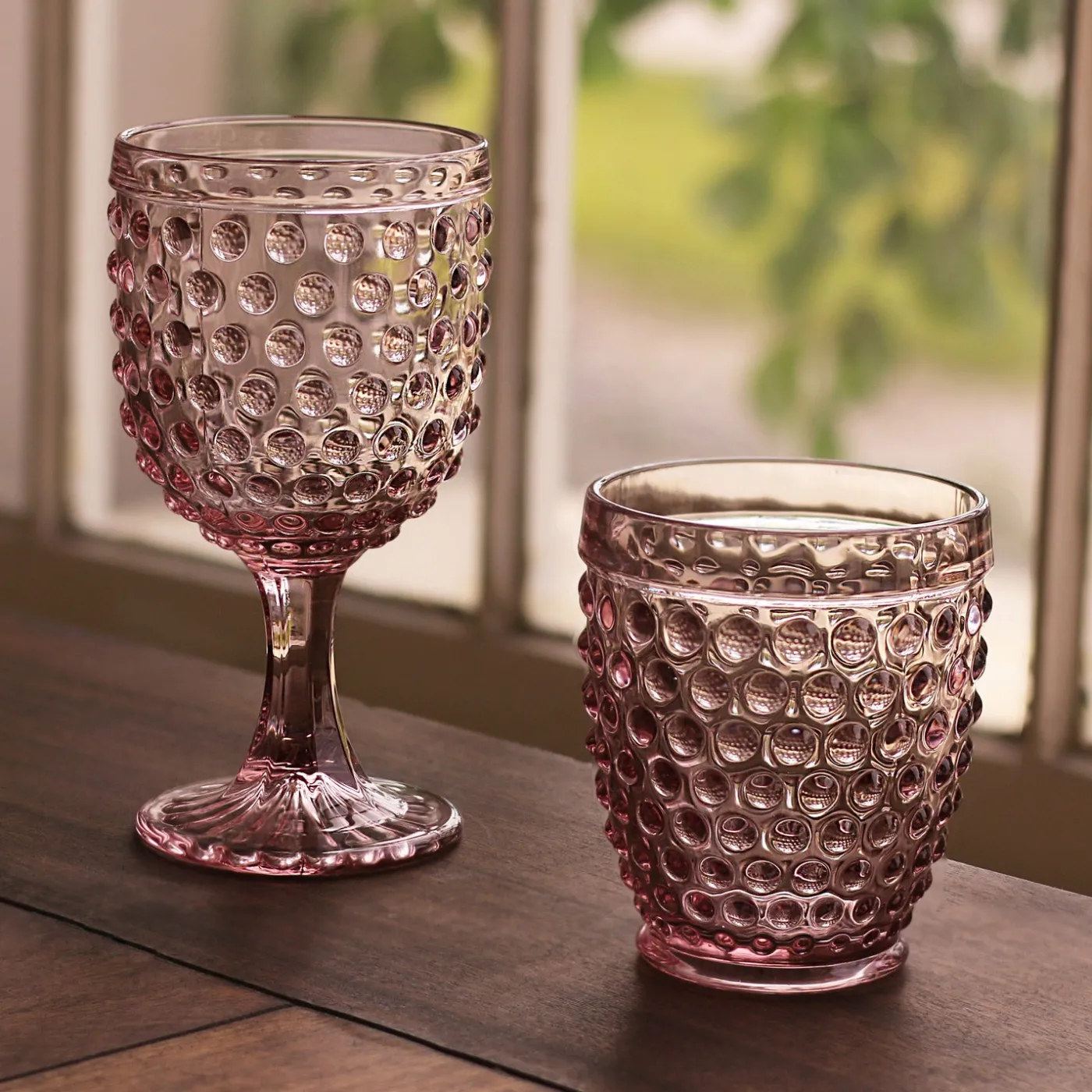 Sale GLASS Hobnail Double Old Fashioned Set of 4 (Light Purple) View All Glass|Glass