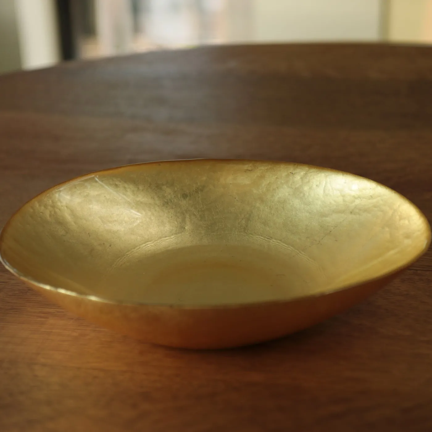 New GLASS New Orleans Medium Oval Foil Leafing Bowl (Gold) GLASS New Orleans|View All Glass