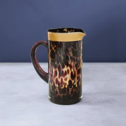 Clearance GLASS Tortoise and Gold Pitcher GLASS Tortoise|View All Glass