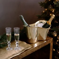 New GLASS Venice Champagne Flute Set of 4 (Clear) View All Glass|Glass