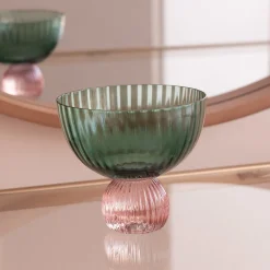 Best GLASS Venice Coupe Set of 4 (Green and Lavender) View All Glass|Glass