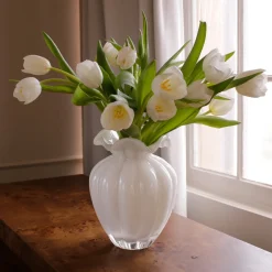 Discount GLASS Vento Large Vase Cream View All Glass|Glass