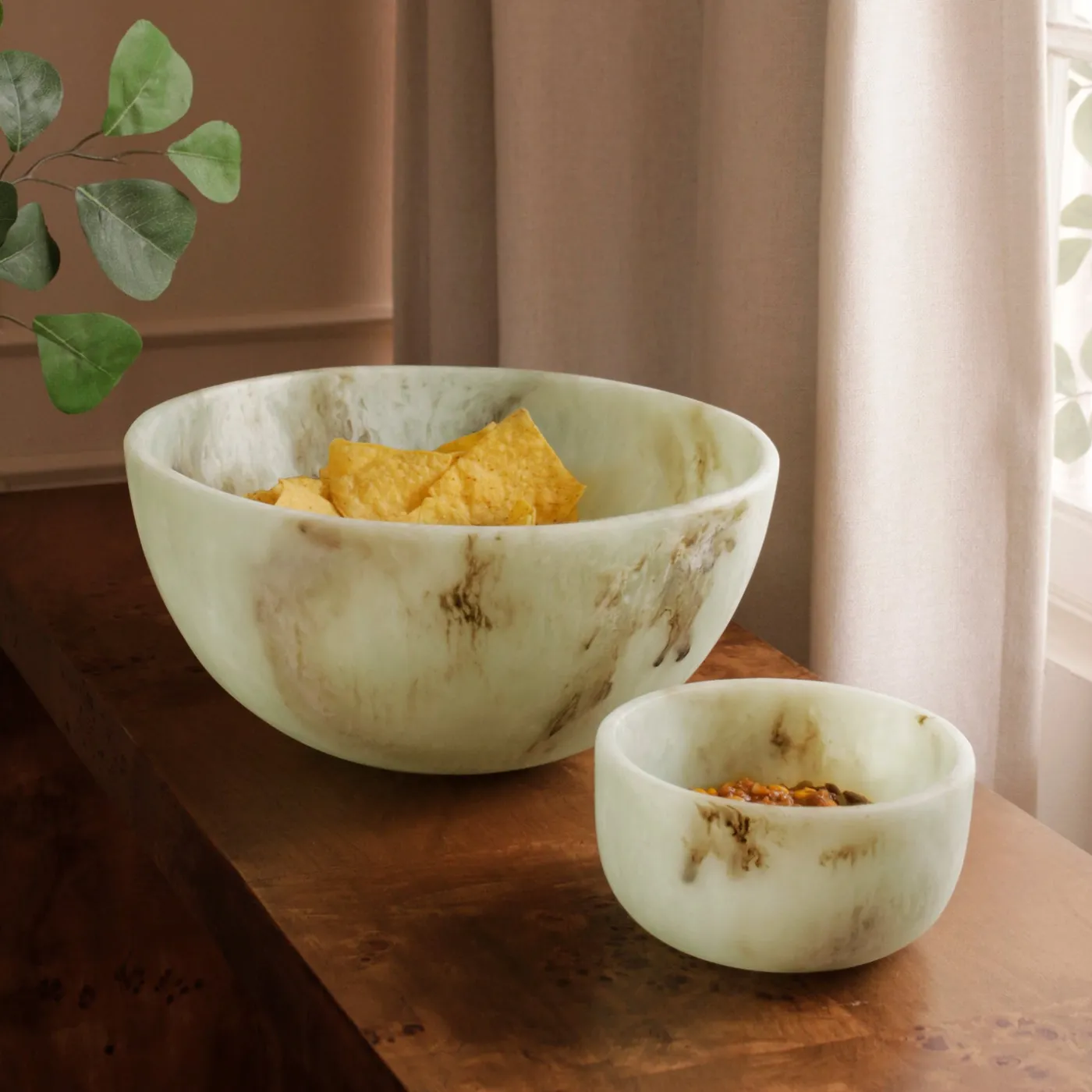 RESIN Giada Small Bowl Jade Swirl Resin|RESIN Giada