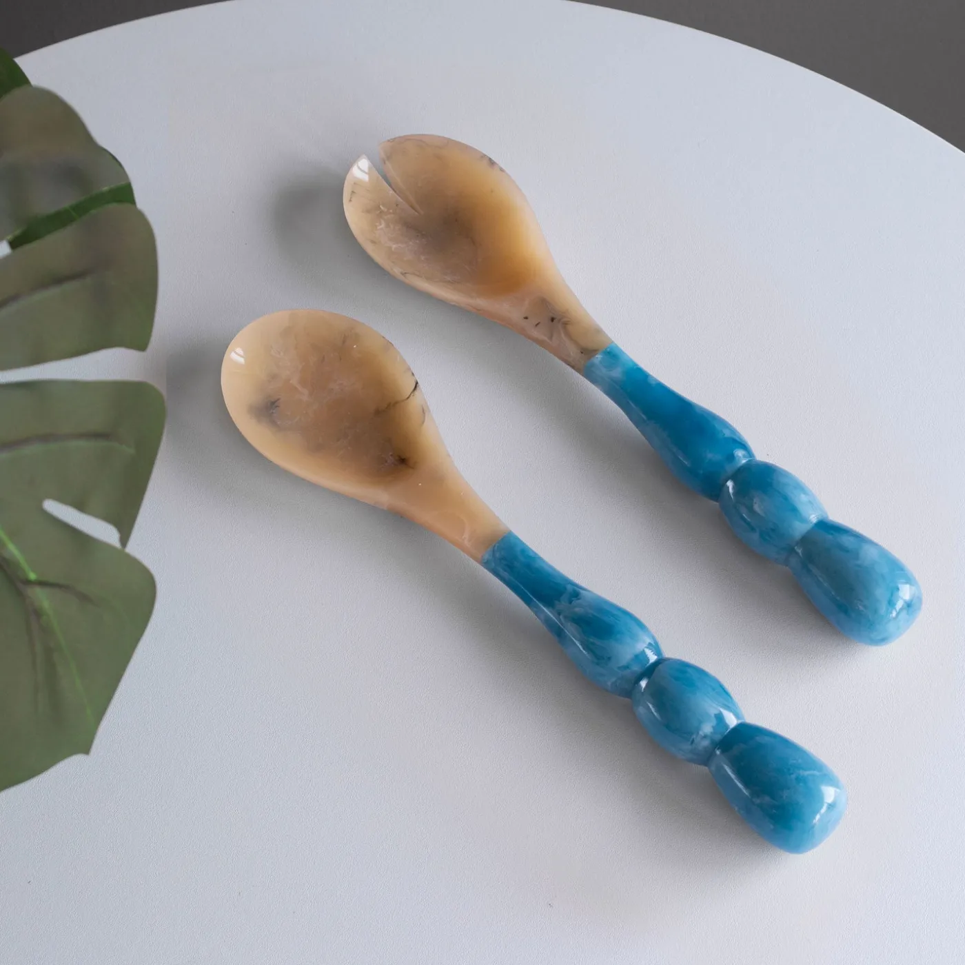 Discount RESIN Rio Bubble Salad Servers (Blue) Resin|RESIN Rio