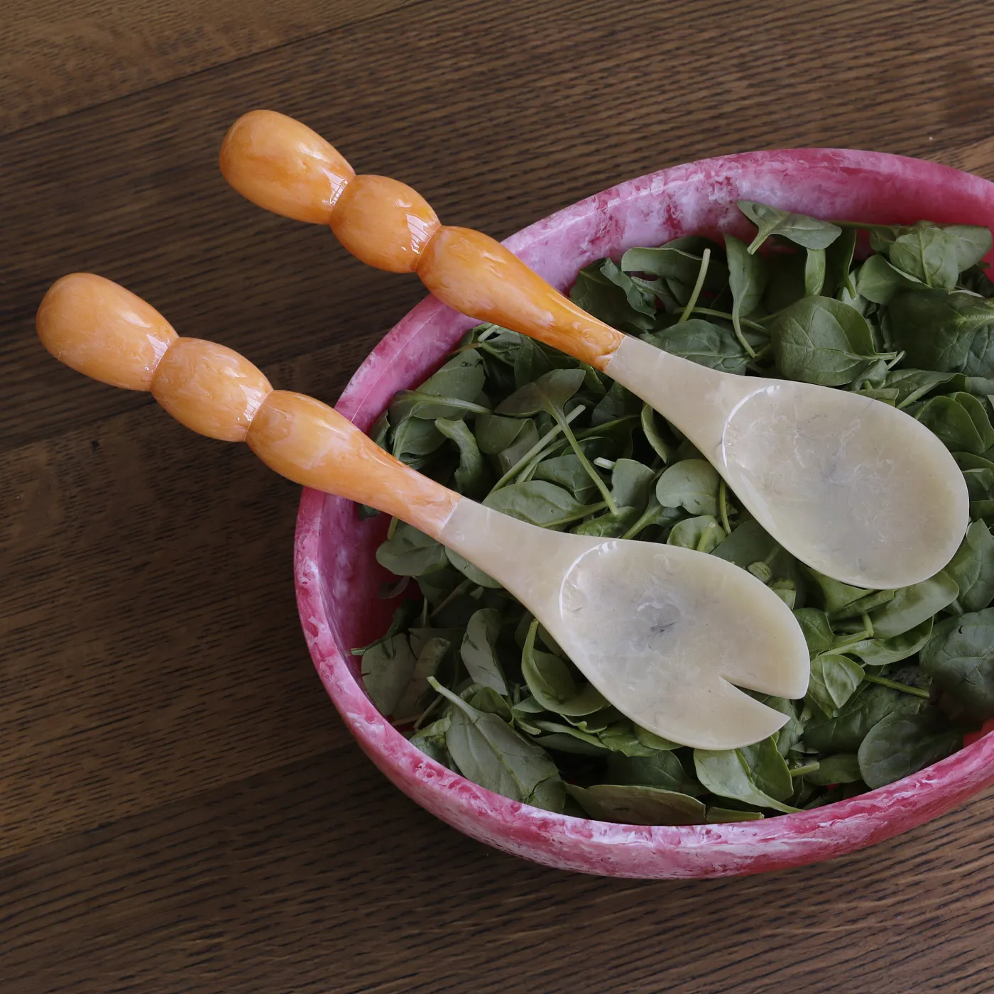 Sale RESIN Rio Bubble Salad Servers(Orange) Resin|RESIN Rio