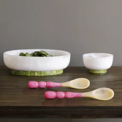 New RESIN Rio Bubble Salad Servers (Pink) Resin|RESIN Rio