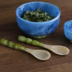 Online RESIN Rio Bubble Salad Servers (Green) Resin|RESIN Rio