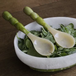 Online RESIN Rio Bubble Salad Servers (Green) Resin|RESIN Rio