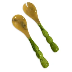 Online RESIN Rio Bubble Salad Servers (Green) Resin|RESIN Rio
