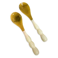 Clearance RESIN Rio Bubble Salad Servers (White) Resin|RESIN Rio