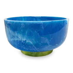 RESIN Rio Large Bowl with Base (Blue and Green) Resin|RESIN Rio