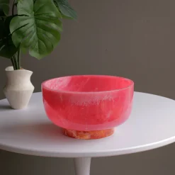 New RESIN Rio Large Bowl with Base (Pink and Orange) Resin|RESIN Rio